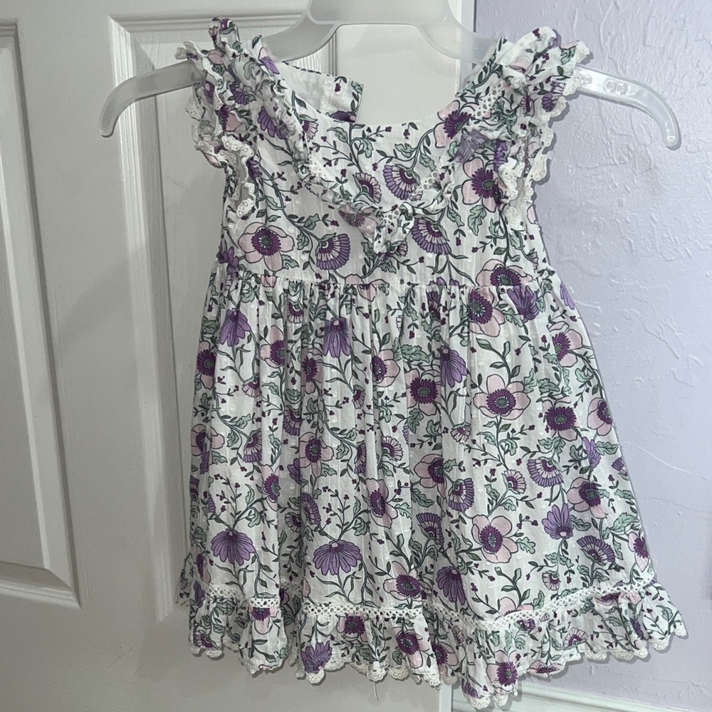 Tahari Purple Floral Baby Dress